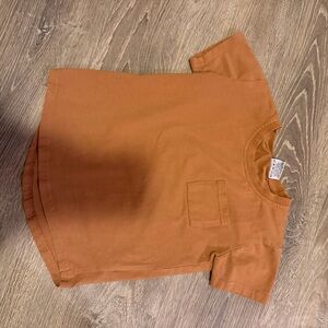 Olive + Scout Kids Tan T-Shirt with Pocket